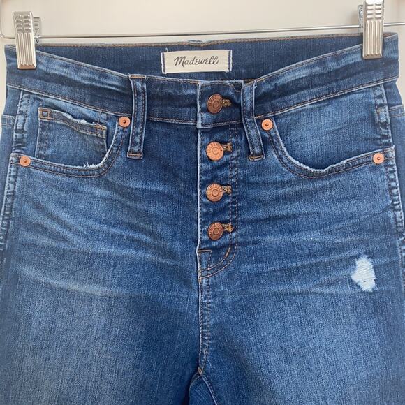 MADEWELL 10" High-Rise Skinny Jeans: Drop-Hem Edition Size 26 - Picture 9 of 9